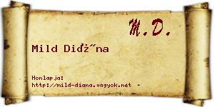 Mild Diána névjegykártya