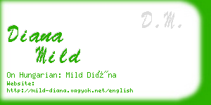 diana mild business card